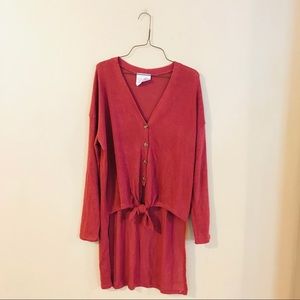 NWT Dark Pink Tunic Knit Top